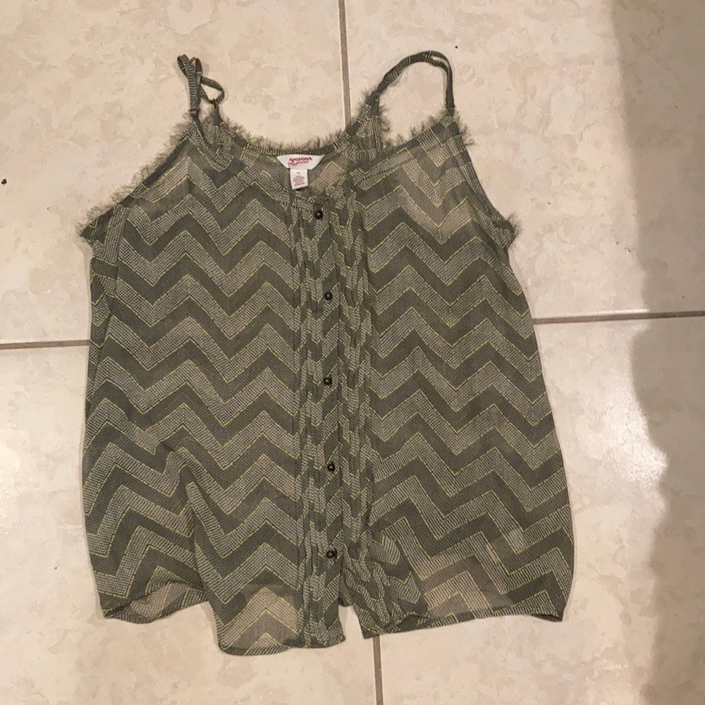 Green Striped Tanktop